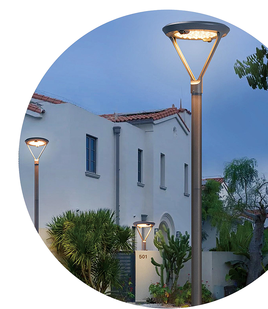 Lampadaire solaire 3000°K